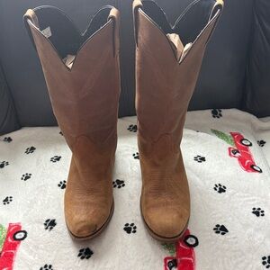 Durango Brown Tan Leather Western Cowboy Boots